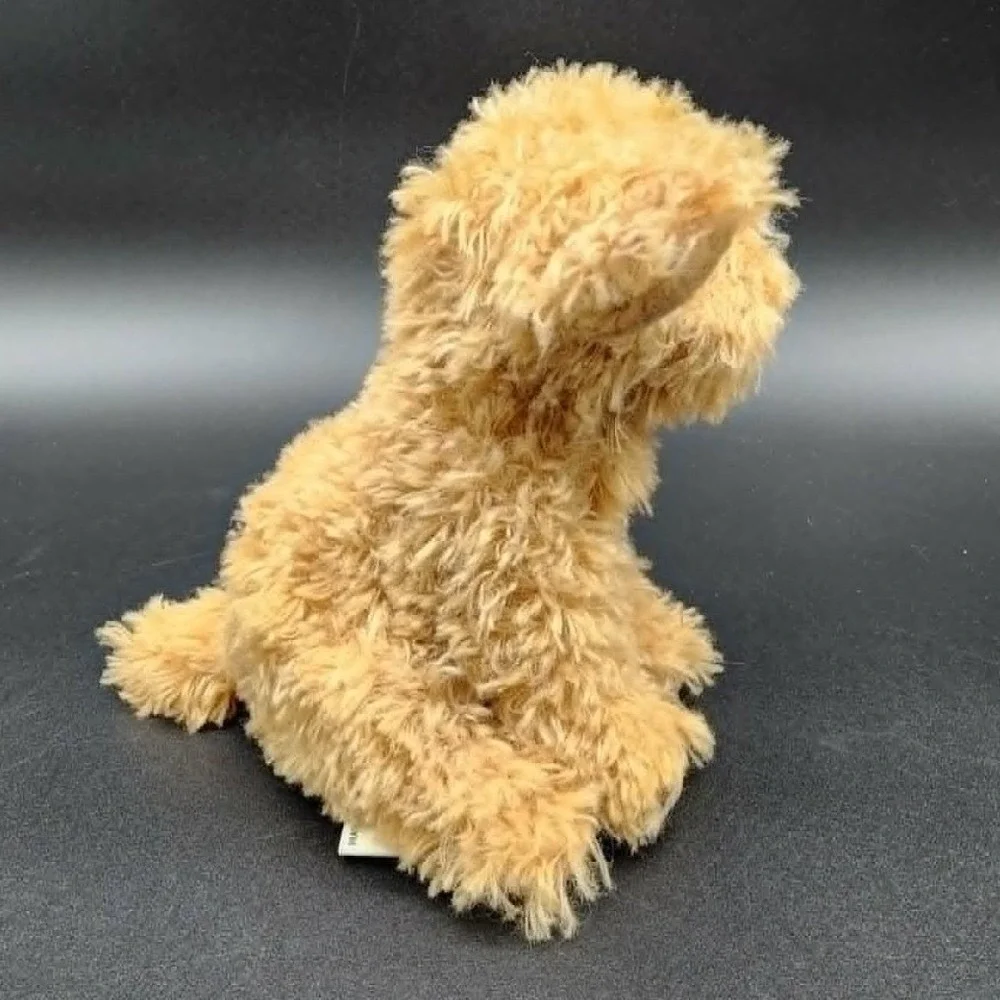 DEMDACO Tan Golden Retriever Poodle Plush Dog Lot Realistic‎ Stuffed Animal Toy